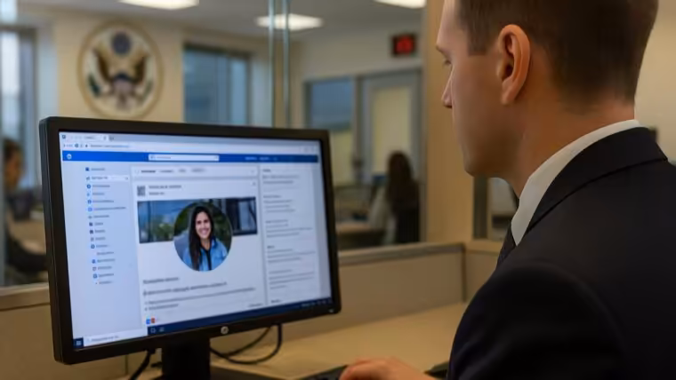 Estados Unidos ampliará la revisión de redes sociales para visas I, TN y TD