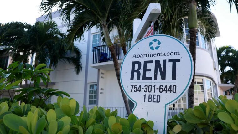 El alquiler en Miami baja, pero un apartamento de una habitación cuesta 2.500 dólares