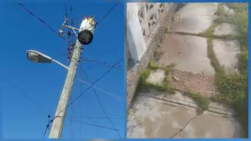 Transformador pierde aceite en Peñas Altas y vecinos reclaman una reparación