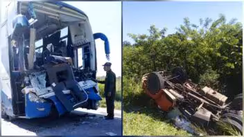 Actualizan estado de lesionados tras accidente de Viazul en Camagüey