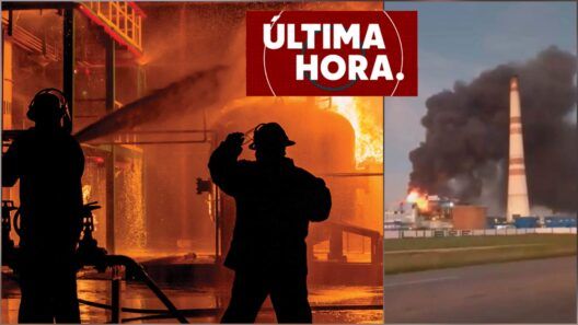 Nota informativa: Reportan incendio de grandes proporciones en termoeléctrica de Cuba