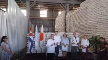 Donativo de Japón a Cuba lleva alimentos para damnificados por Melissa