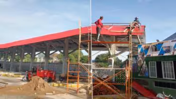 Solinera en la terminal de Las Tunas: reparan el edificio dañado por Ike