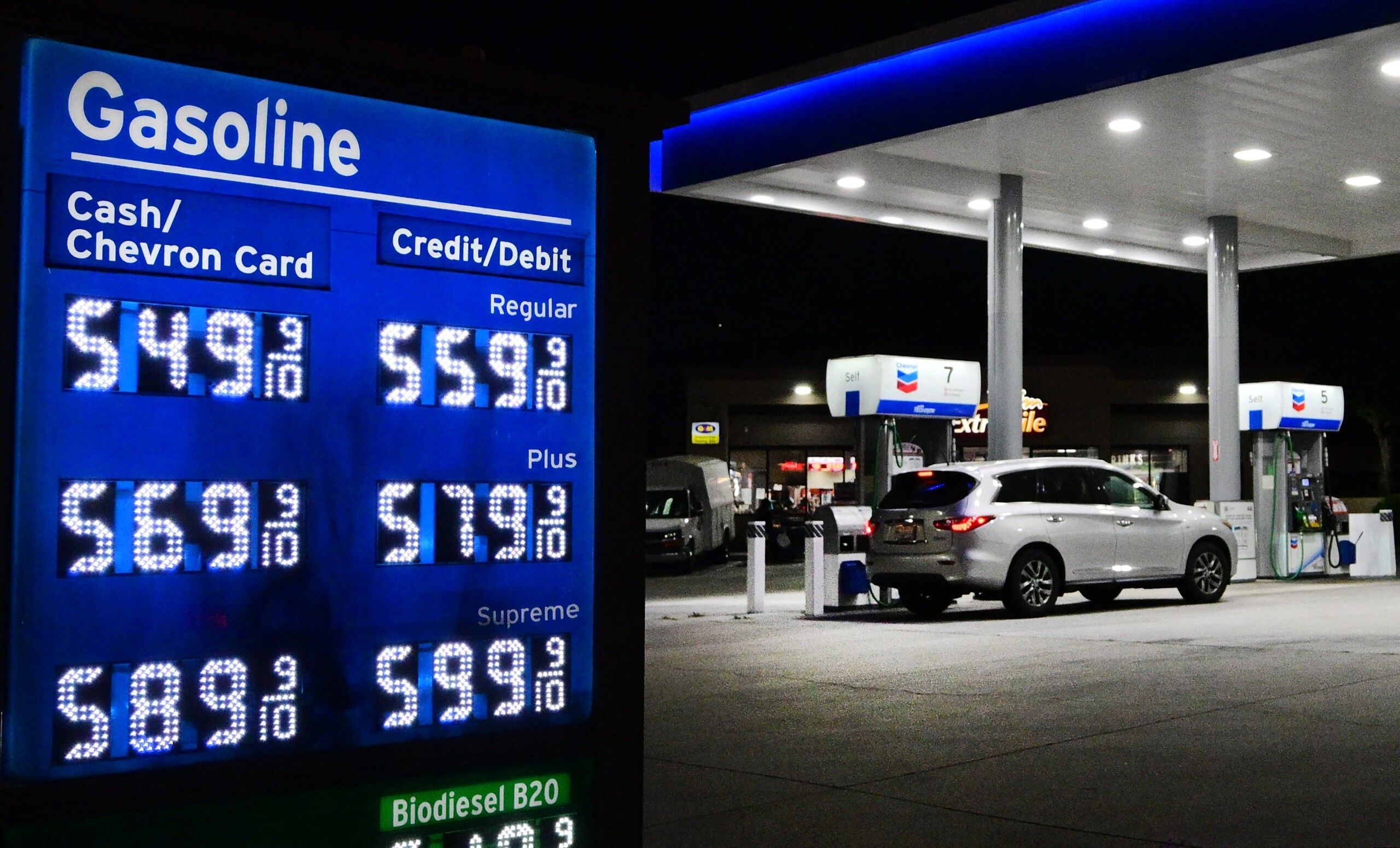 Gasolina en Florida: el galón sigue sobre los 4 dólares pese a la bajada mensual