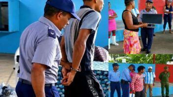 Dos detenidos en Guantánamo durante operativo y devuelven un televisor robado a su dueño
