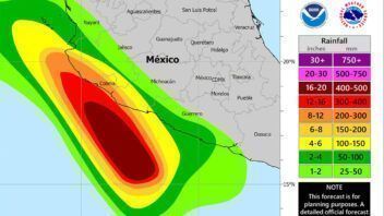 Huracán Trudy se fortalece frente a México: emiten avisos por vientos, lluvias e inundaciones