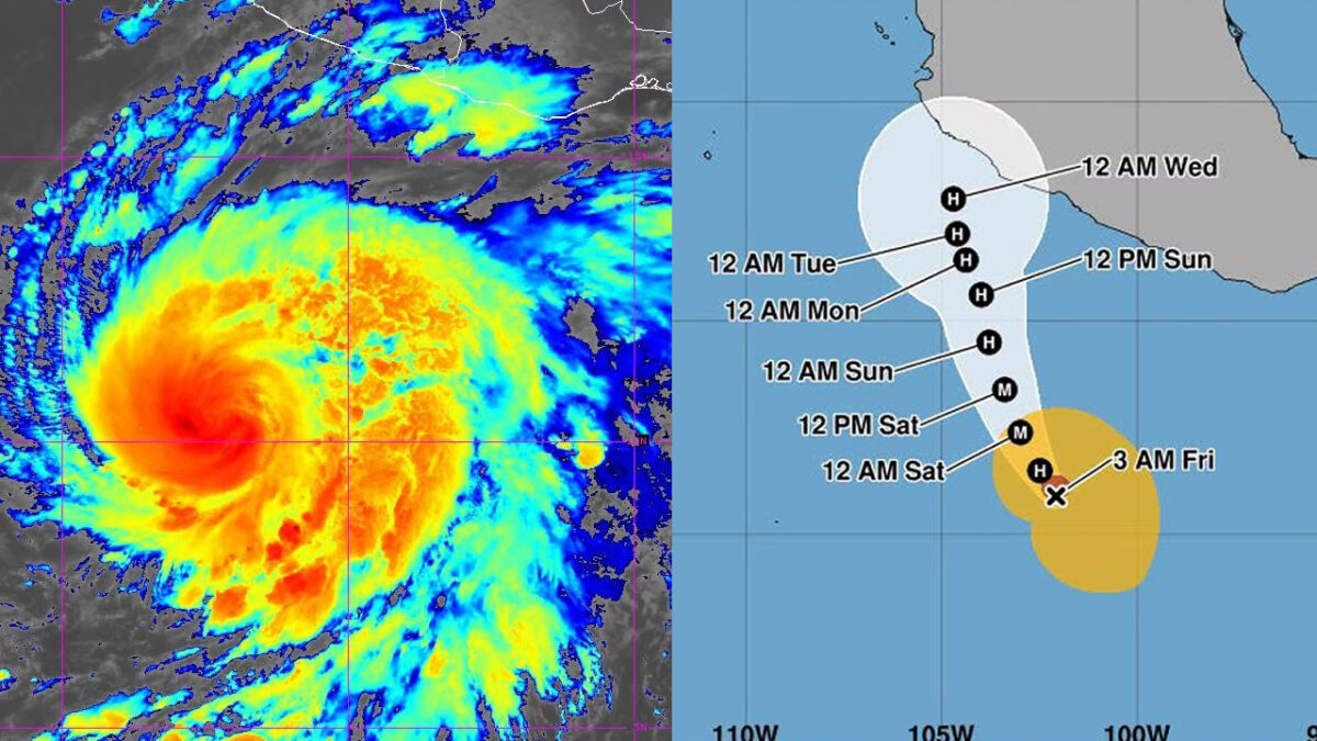 Huracán Vance se intensifica rápidamente: podría alcanzar categoría 3 frente a México