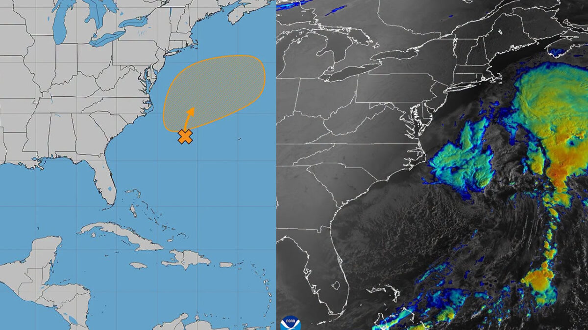Alertan por peligroso sistema frente a Estados Unidos: podría convertirse en ciclón subtropical