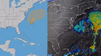Alertan por peligroso sistema frente a Estados Unidos: podría convertirse en ciclón subtropical