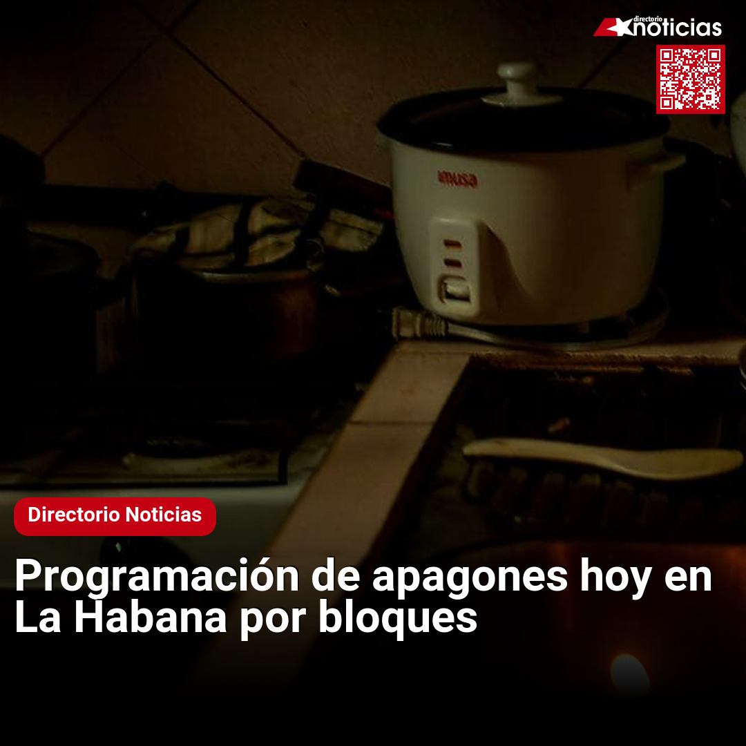 Programación de apagones hoy en La Habana por bloques
