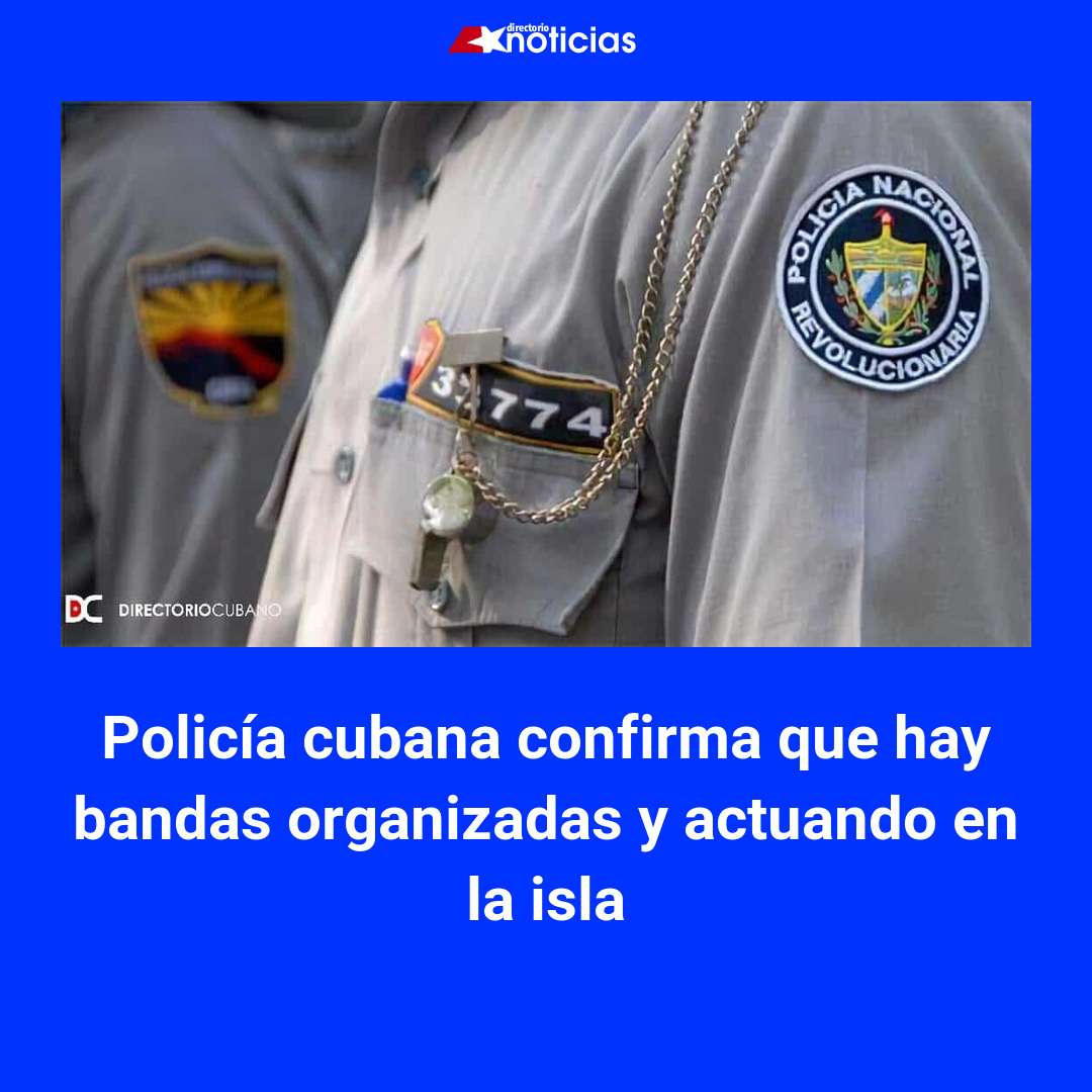 Policía cubana confirma que hay bandas organizadas y actuando en la isla